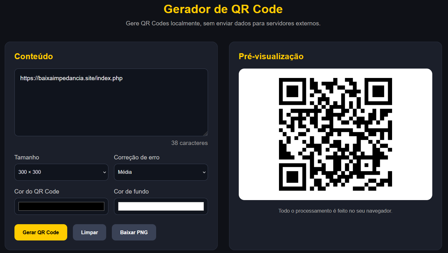 Gerador de QR Code